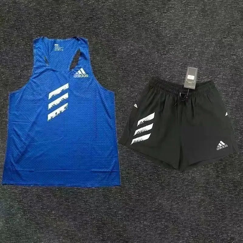 Adidas tee shorts sports vest set