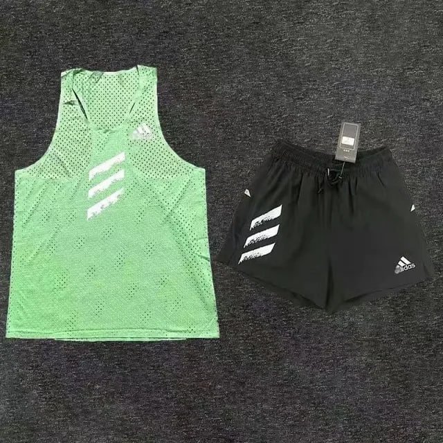 Adidas tee shorts sports vest set