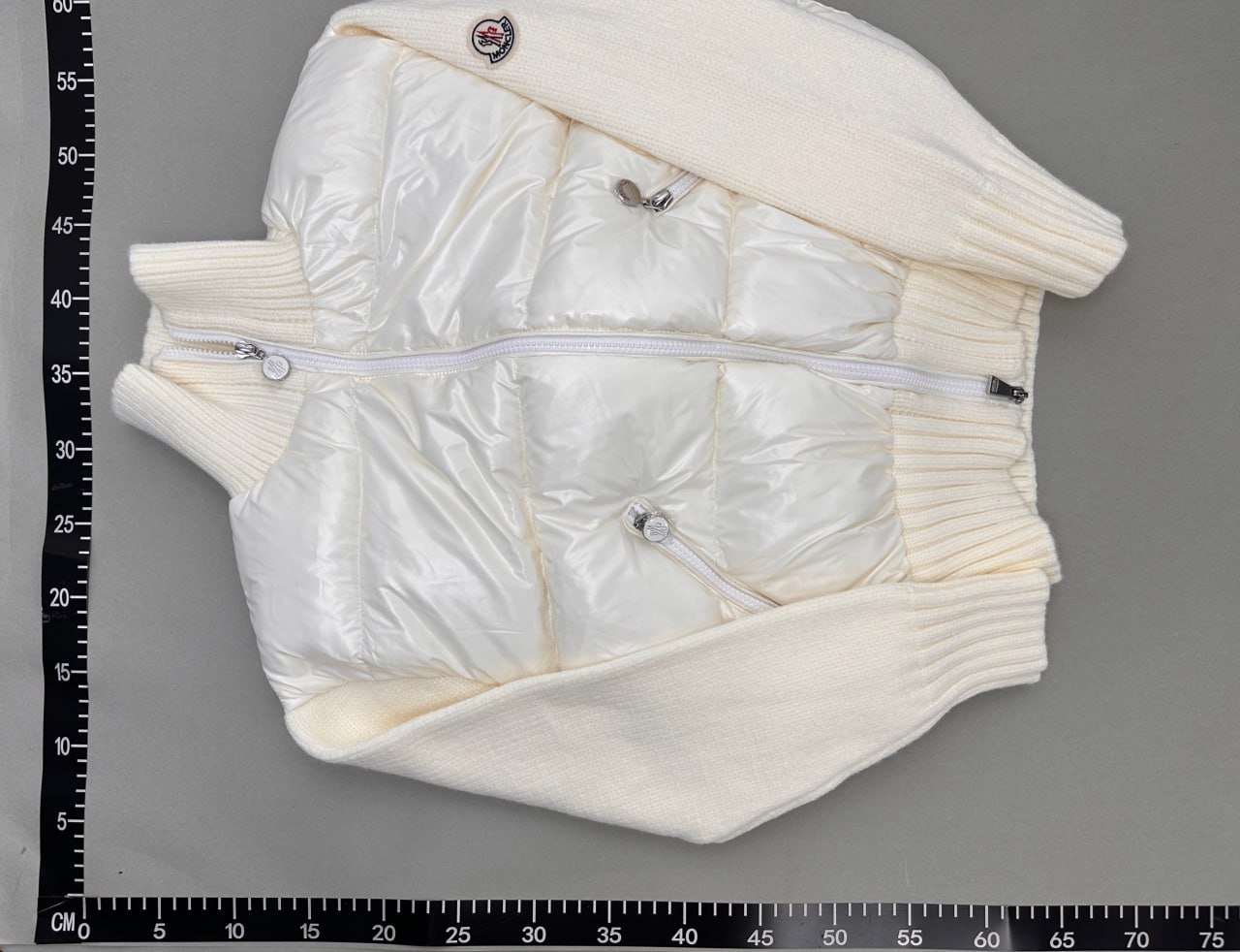 Moncler Wool Puffer Cardigan Down Jacket