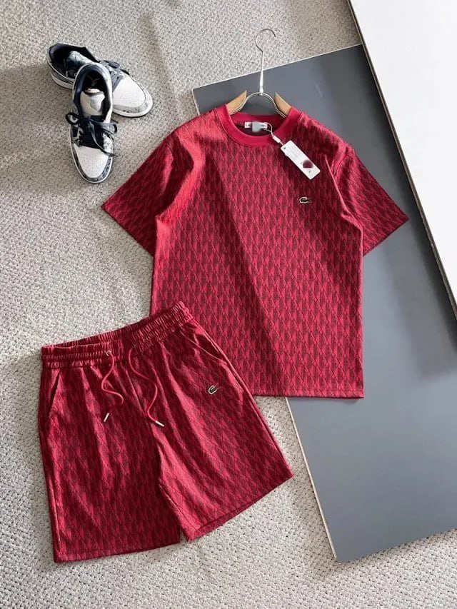 Lacoste Tee shorts suits high quality