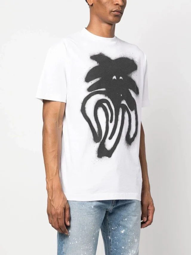 palm marni heron off-white  t-shirt