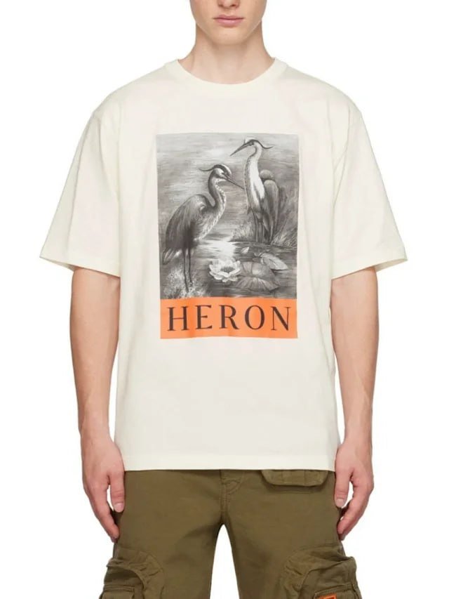 palm marni heron off-white  t-shirt
