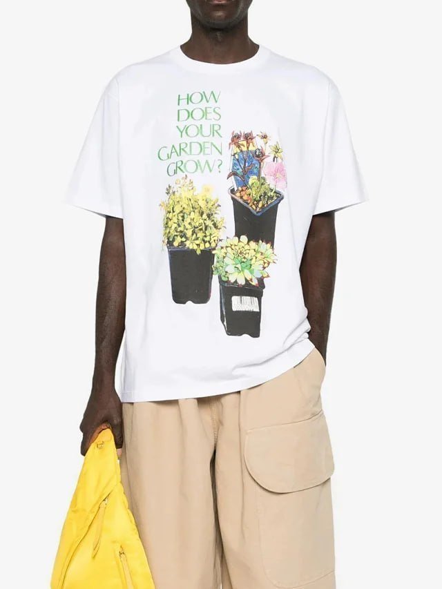 palm marni heron off-white  t-shirt