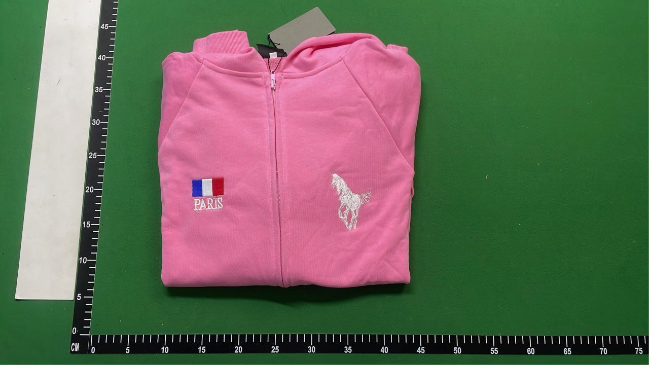 Pink Hoodie with Silver