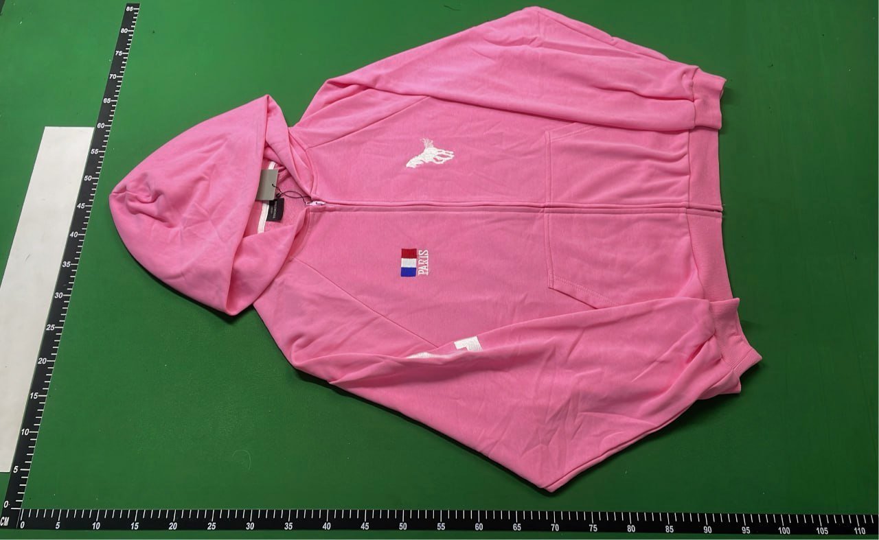 Pink Hoodie with Silver