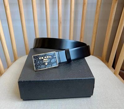 Louis Vuitton LV Gucci Hermès Prada Business Men's Leather Belt [40 styles]