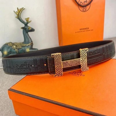 Louis Vuitton LV Gucci Hermès Prada Business Men's Leather Belt [40 styles]