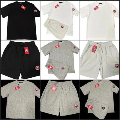 Canadagoose/ESS ESSENTIALS/Stone Island/t-shirt/tee/pants set/suit