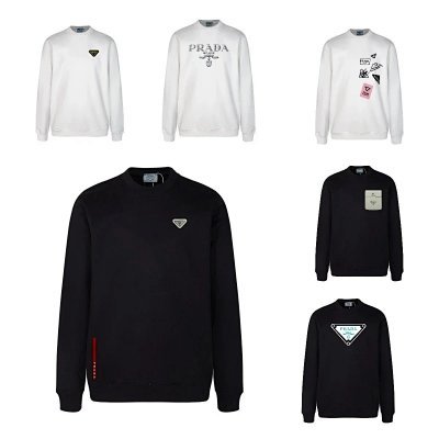 Prada Men's Logo Embroidered Sweatshirt