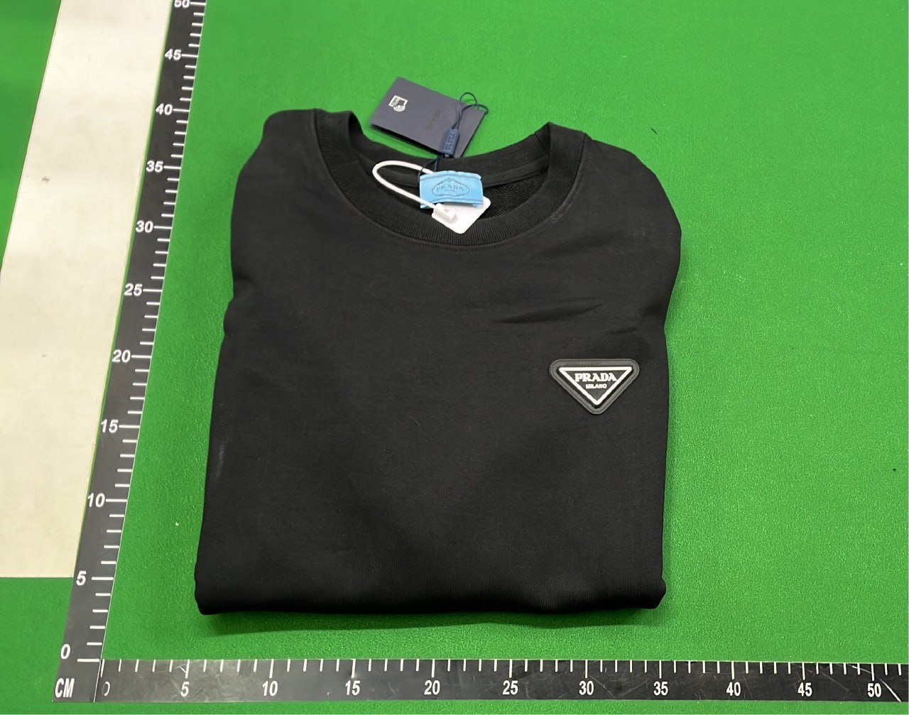 Prada Men's Logo Embroidered Sweatshirt