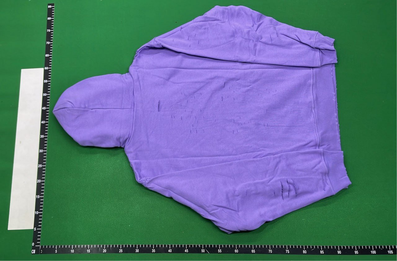Green Distressed Hoodie 