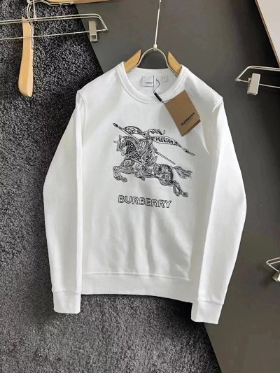Burberry Black Hoodie with Embroidered Bear Logo