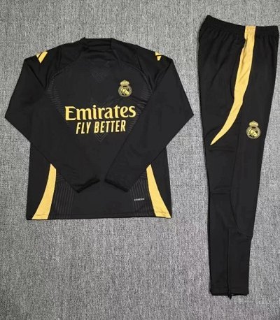Real Madrid Black Long Sleeve Jersey