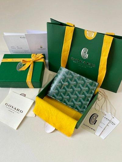 Goyard Green Leather Wallet 