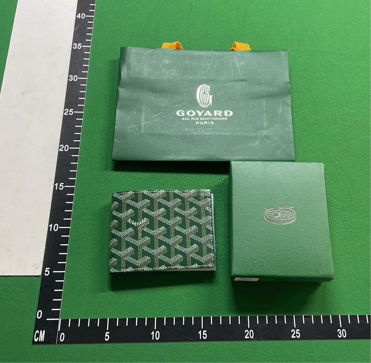 Goyard Green Leather Wallet 