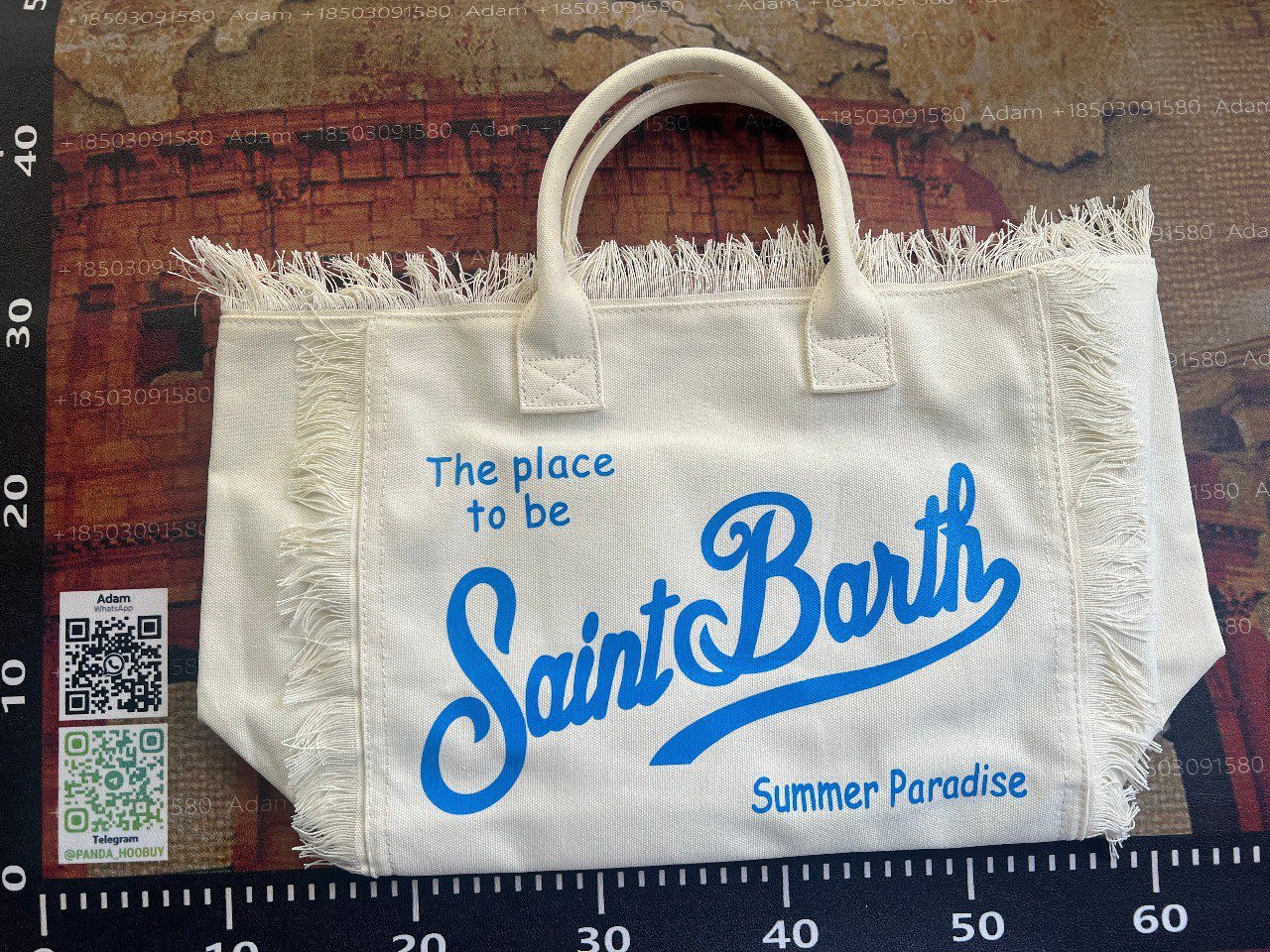 Saint Barth Summer Paradise Tote Bag 