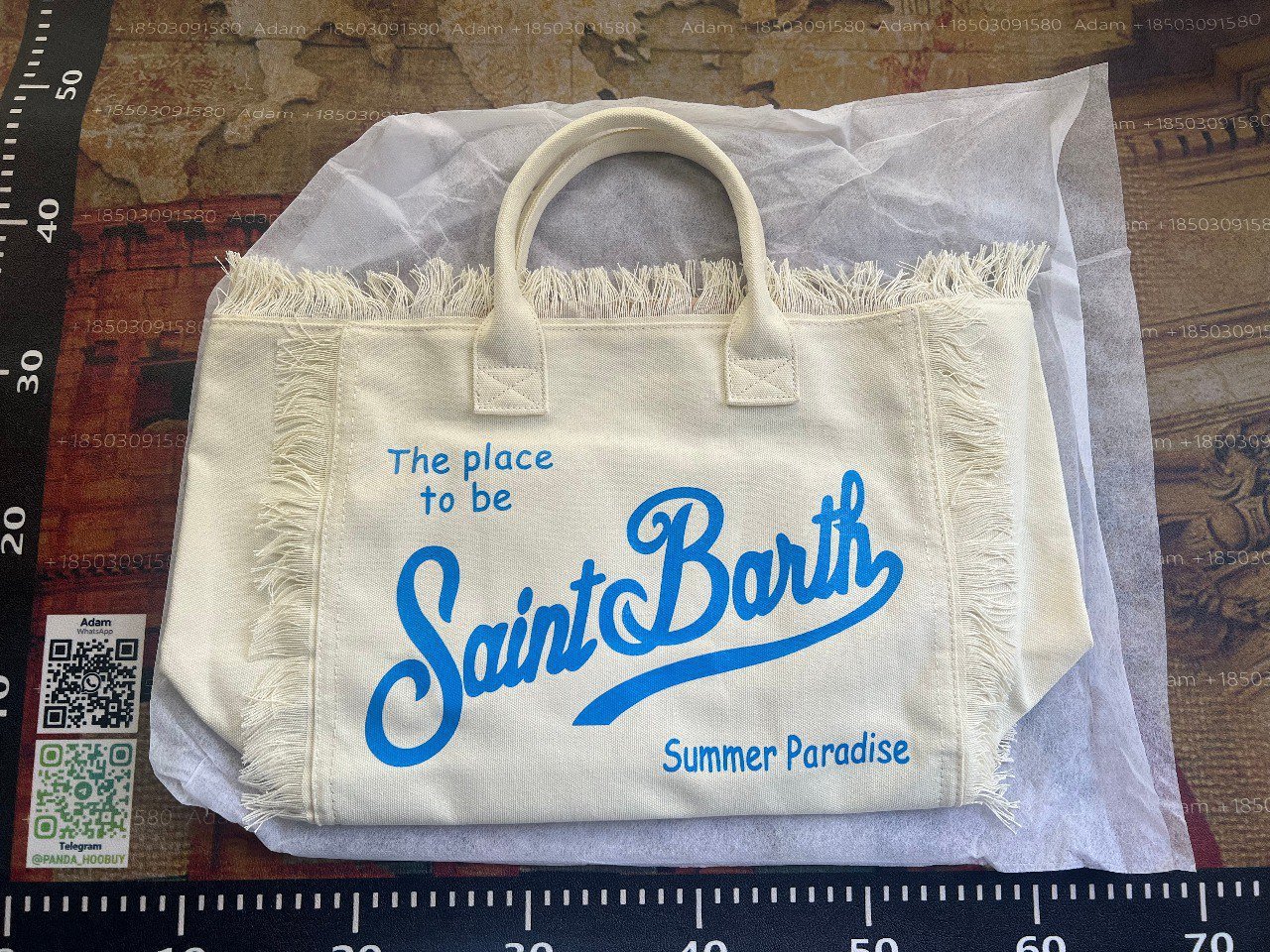 Saint Barth Summer Paradise Tote Bag 