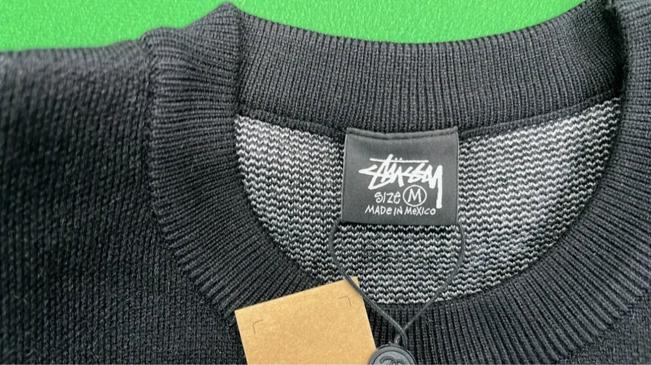 Stussy Stock Script Sweater
