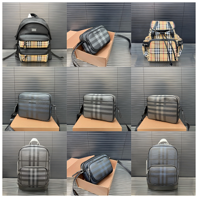 Burberry Check Print Backpacks & Crossbody Bags