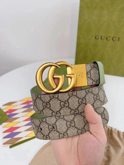 Louis Vuitton LV Gucci Hermès Prada Business Men's Leather Belt 