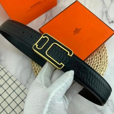 Louis Vuitton LV Gucci Hermès Prada Business Men's Leather Belt 