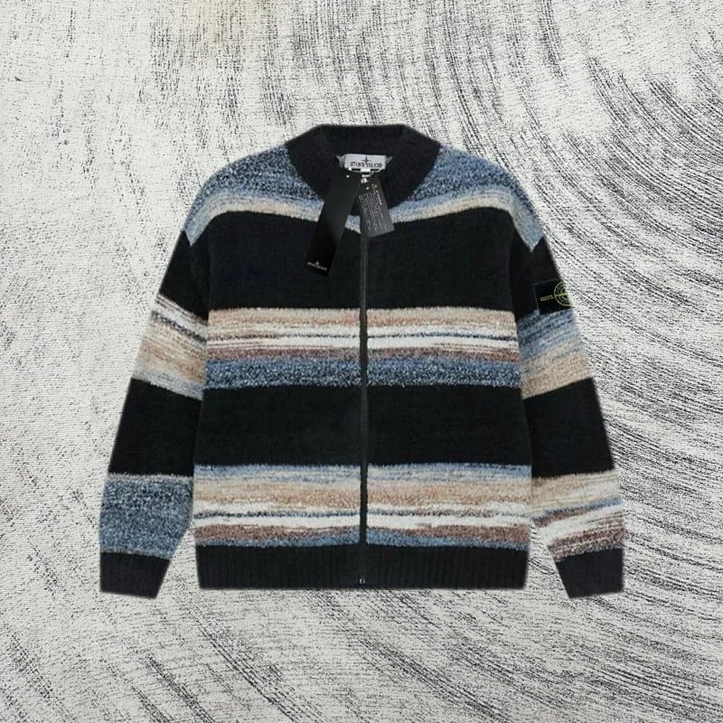 Stone Island Down Jacket and Sweater Collection