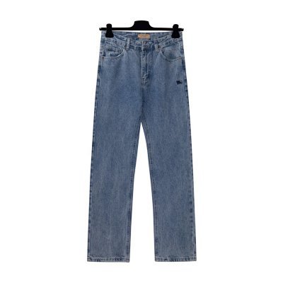 Burberry Men's Classic Fit Denim Jeans with Logo Patch