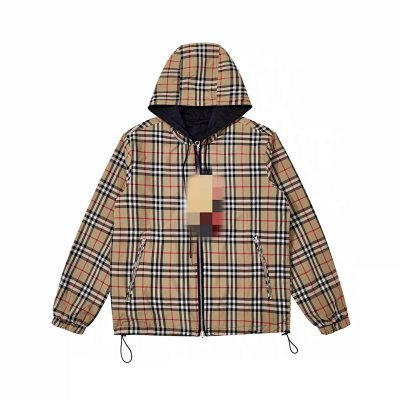 Burberry Plaid Hooded Jacket for Men