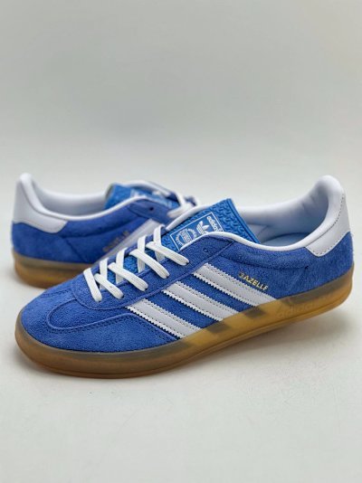 Adidas Gazelle Indoor Shoes Blue White