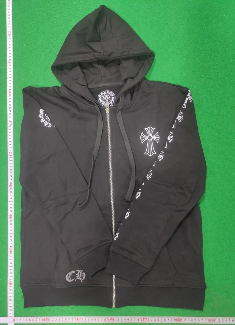 Chrome Hearts Zippered Hoodie