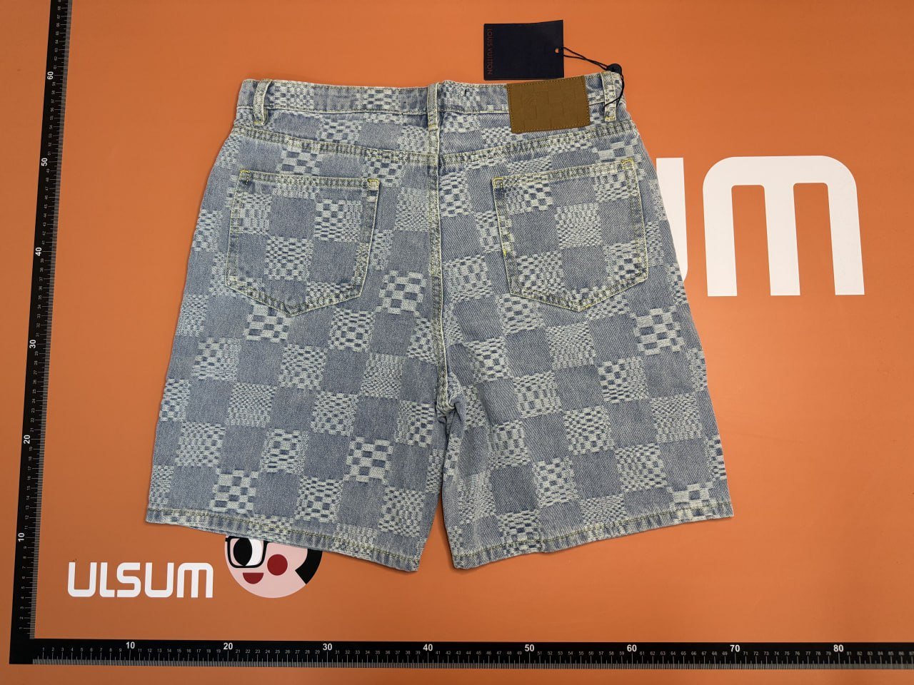 Louis vuitton denim suit&Denim shorts